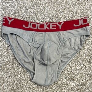 Jockey Zone Men's Red and Gray Briefs